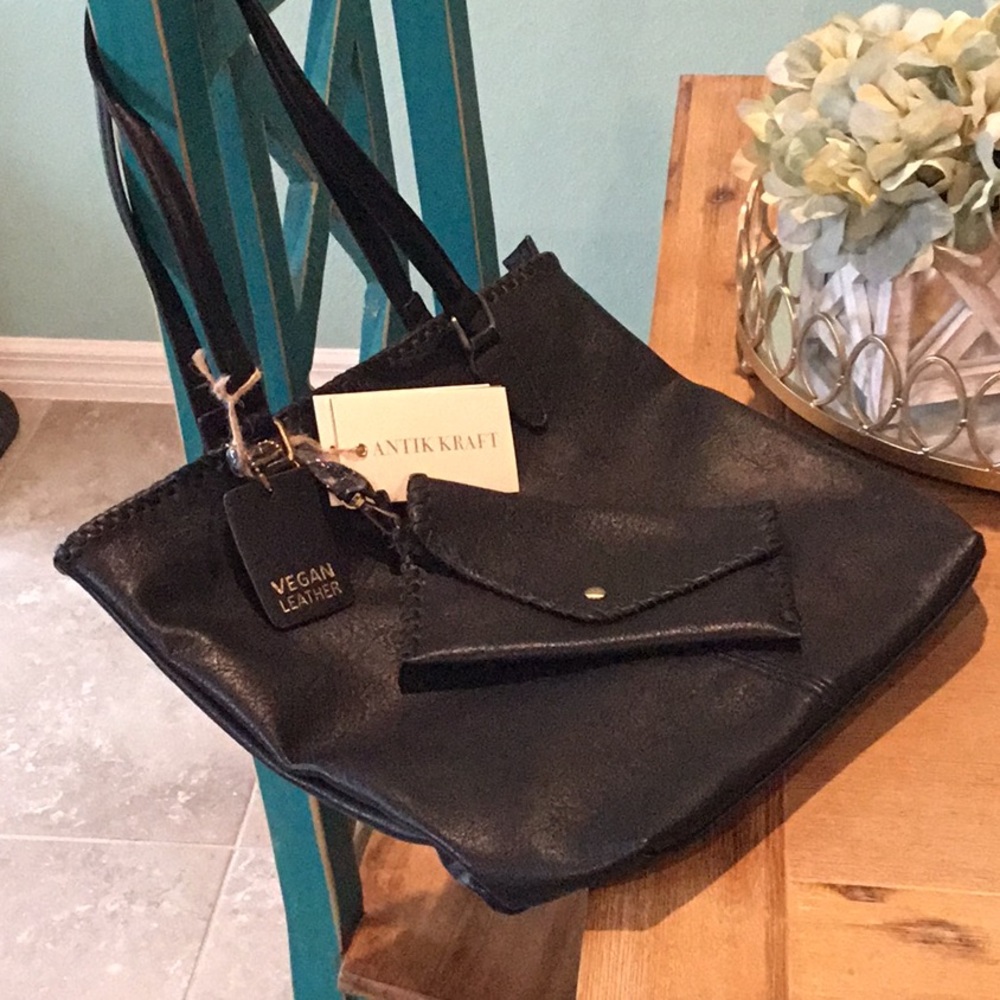 Vegan Leather Shoulder Bag